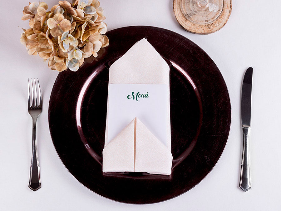 Servilleta Bambutex 50x50cm Deco. Esparta Crema Imp. 2 Caras, 200uds