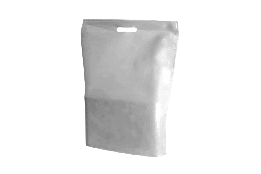 Bolsa Troquelada Novotex 40x50+10cm 60gr Blanco, 300uds