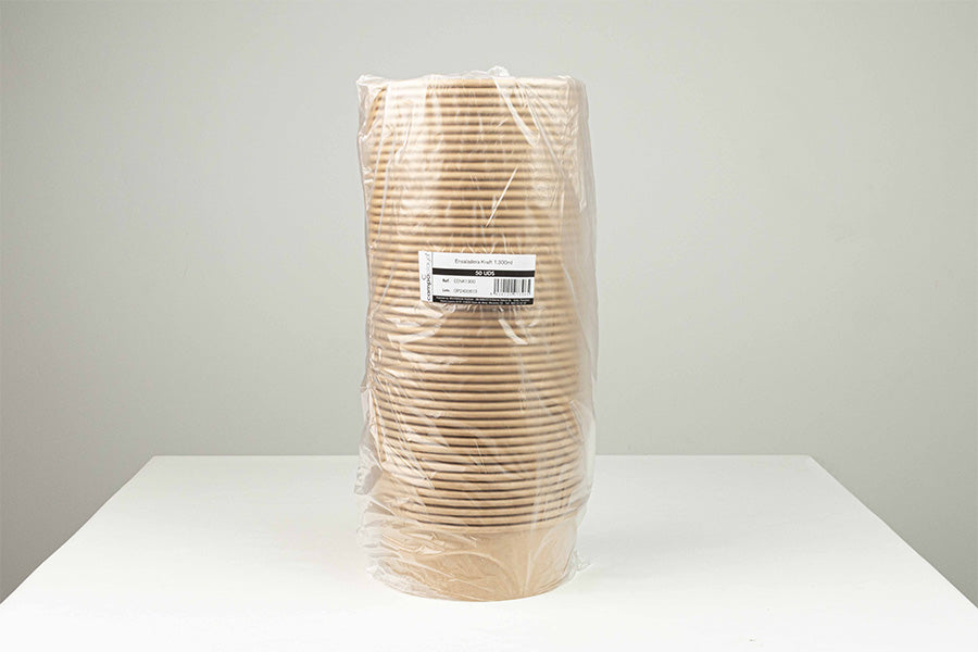 Saladier Kraft 1 300 ml (6 paquets x 50 unités)