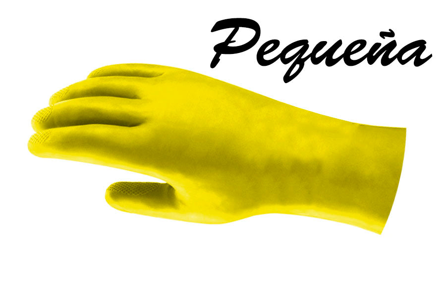 Satin rubber gloves, small, 12 pairs