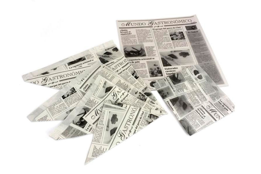 ; Cone for Fried Food 29.5x28x39cm 200 units "Gastronomic World" Design