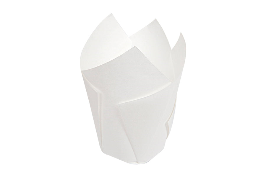 ; White Paper Tulip Capsule 15x15 150 units