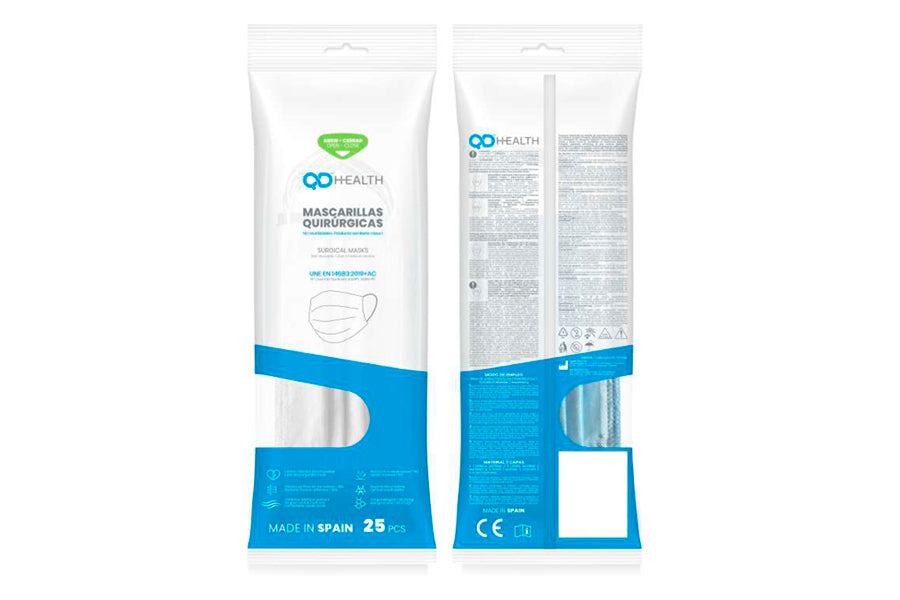 Mascarilla Quirúrgica Tipo IIR Azul