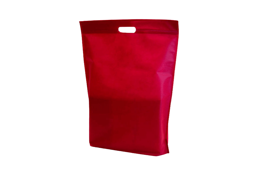 Bolsa Troquelada Novotex 40x50+10cm 60gr Burdeos, 300uds