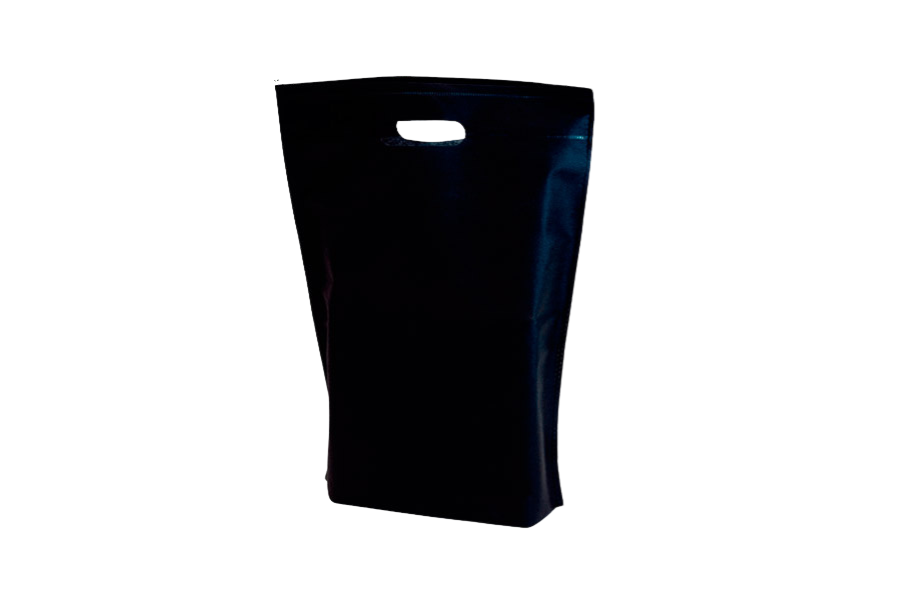 Bolsa Troquelada Novotex 30x40+10cm 50gr Negro, 400uds