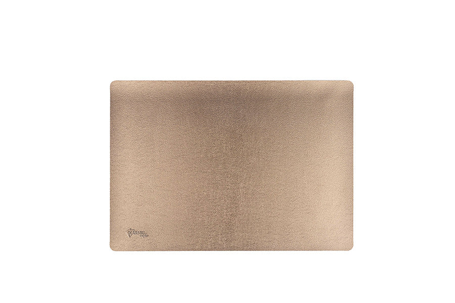Mantel Polipiel 30x43cm Marrón-Oro (12pq x 12uds)