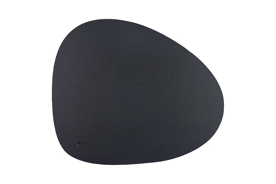 Mantel Polipiel Ovalado 37x43cm Gris-Negro (12pq x 12uds)