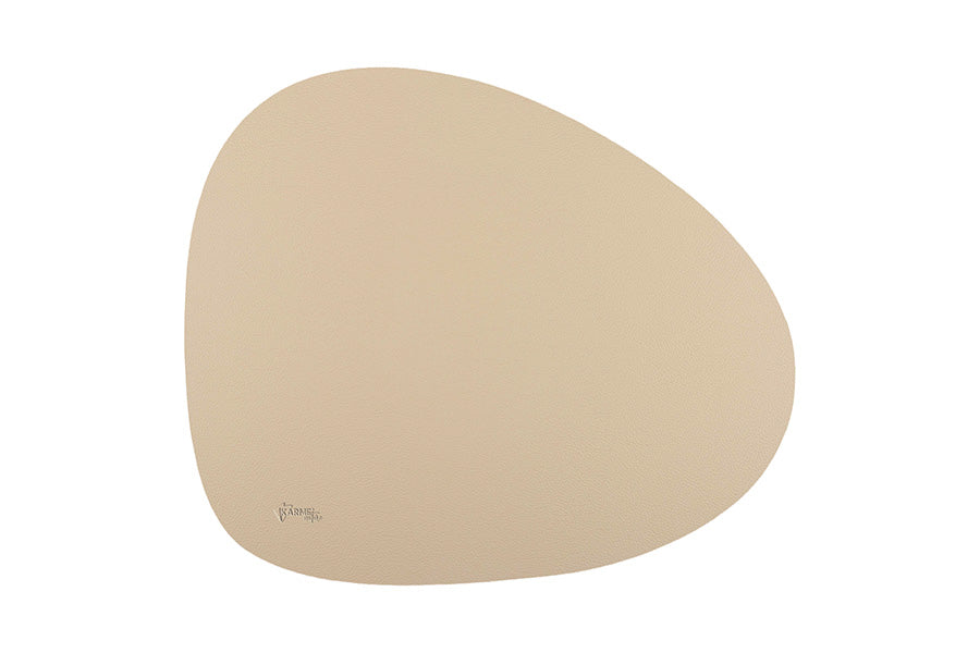 Mantel Polipiel Ovalado 37x43cm Rojo-Crema (12pq x 12uds)