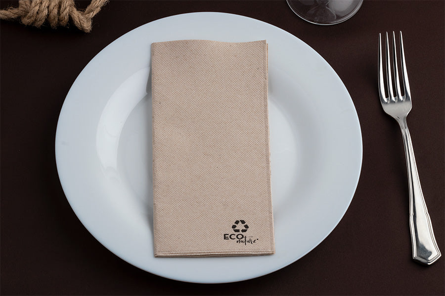 Servilleta Punta Punta 30x40cm Eco Nature, 50uds 24pq