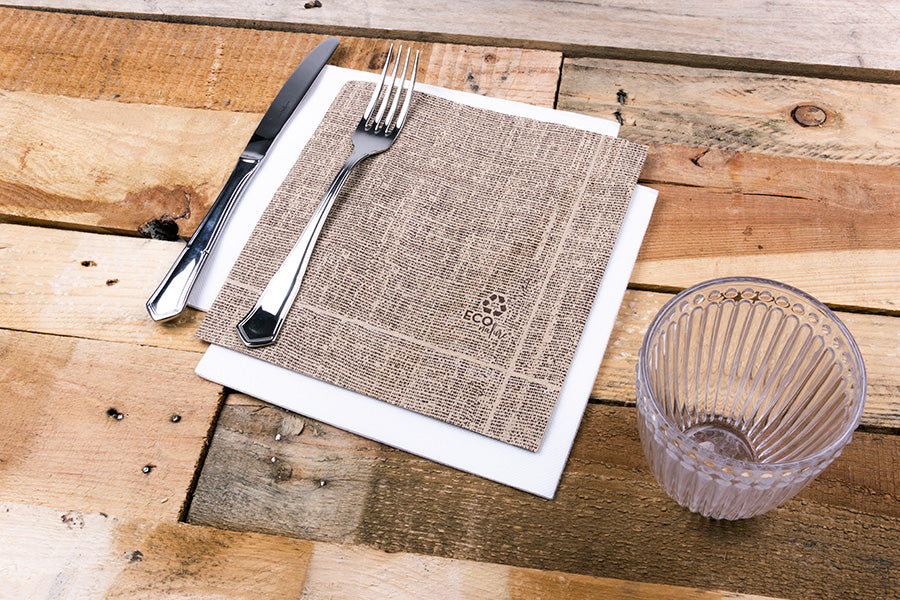 Servilleta 40x40 PP Eco Nature 600 unités Arpillera