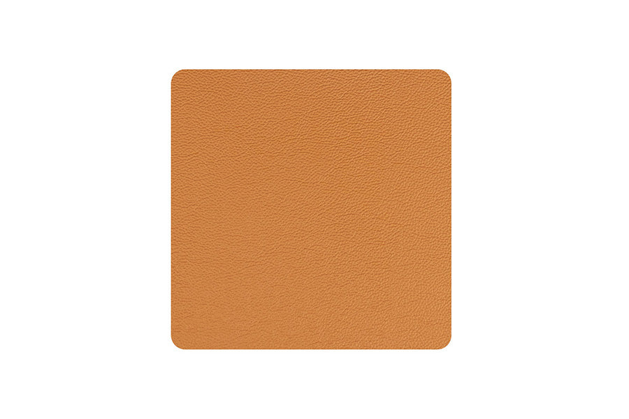 Posavasos Polipiel Cuadrado 10x10cm Verde-Naranja (10pq x 6uds)