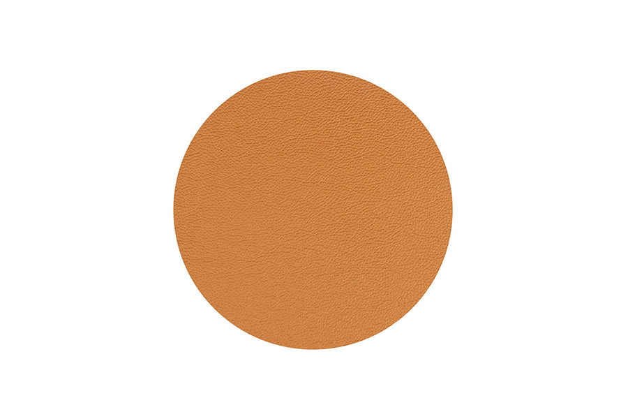 Posavasos Polipiel Redondo 10x10cm Verde-Naranja (10pq x 6uds)