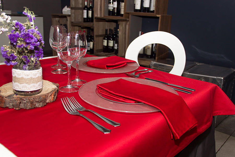 Mantel Tela Raso Satén 120x120cm Color (100% Poliéster)