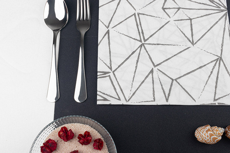 Serv. Softex 40x40cm 70gr 600ud. Blanc Deco Funky