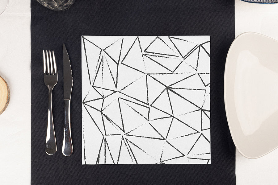 Serv. Softex 48x48cm 70gr 400ud. Blanc Deco Funky