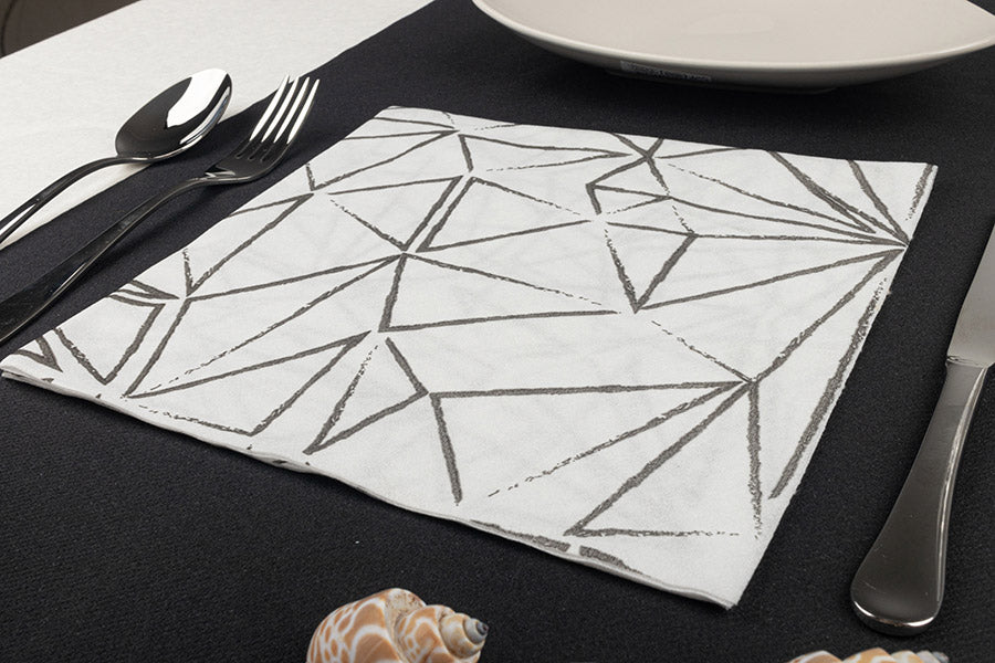 Serv. Softex 48x48cm 70gr 400ud. Blanc Deco Funky