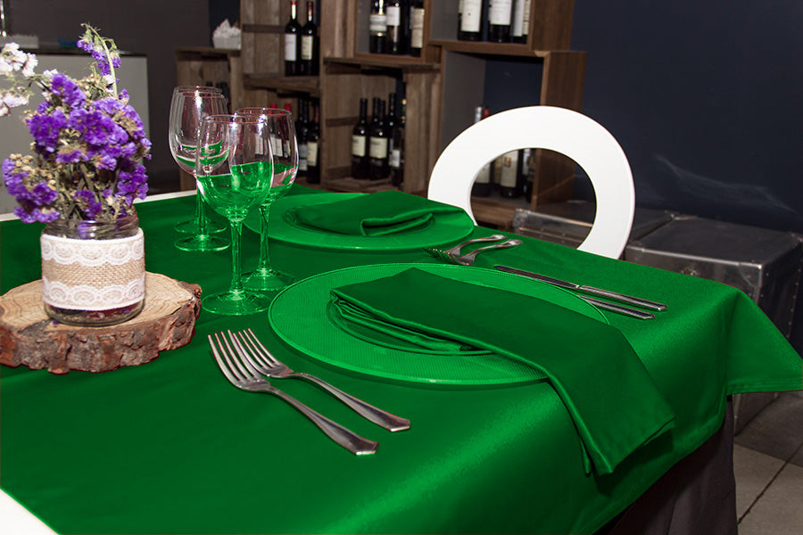 Mantel Tela Raso Satén 120x120cm Color (100% Poliéster)