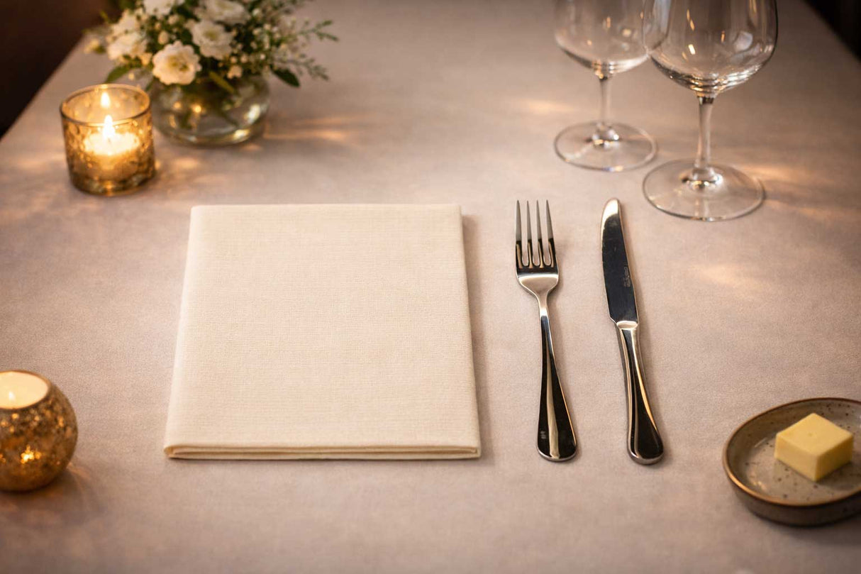 Servilleta Bambulux 40x40cm Deco. Capri Melocotón, 480uds