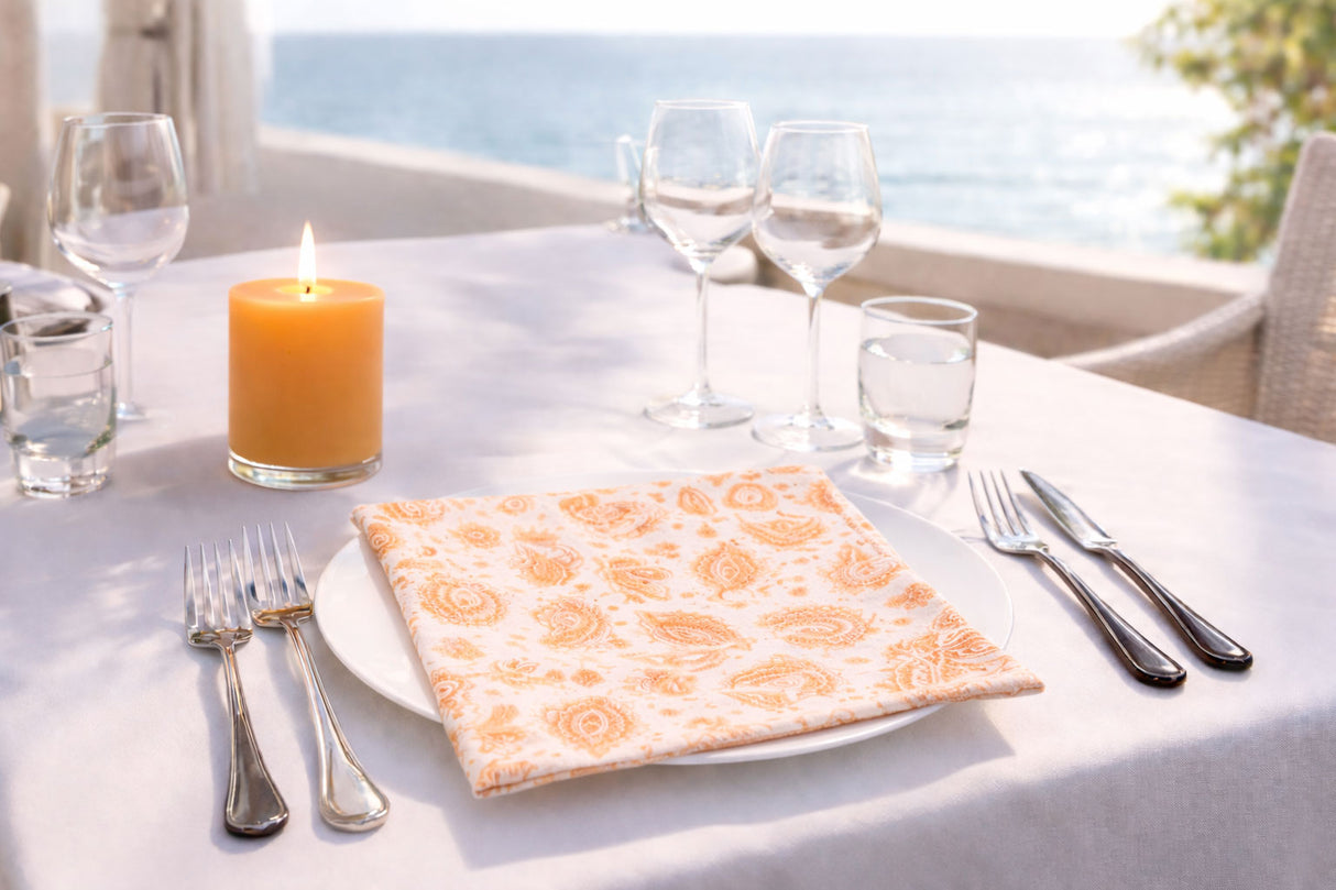 Servilleta Bambulux 48x48cm Deco. Yakarta Terra, 240uds