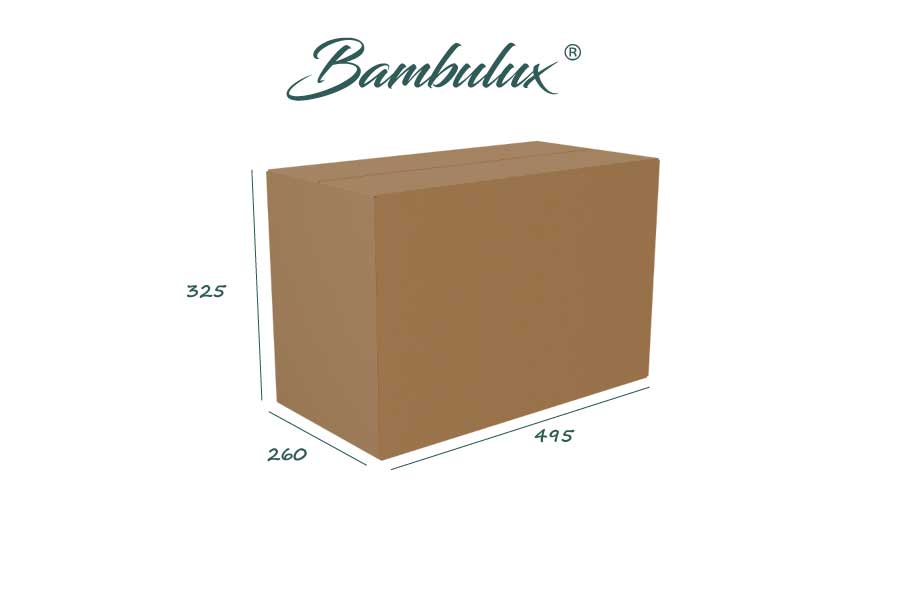 Mantel Cortado Bambulux 100x100cm Pleg. 1/8 Deco. Capri Agua Marina, 100uds