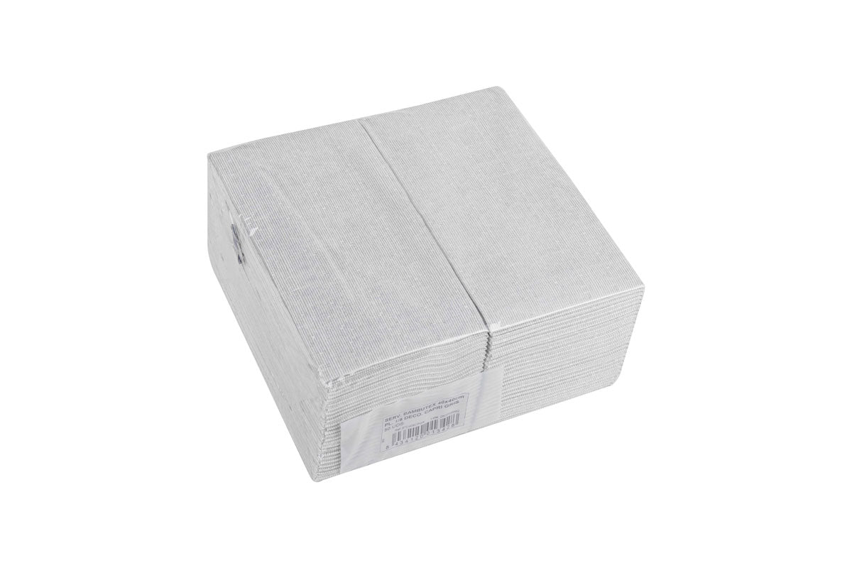 Serv. Bambutex 40x40 Pl.1/8 400ud Deco. Capri Gris