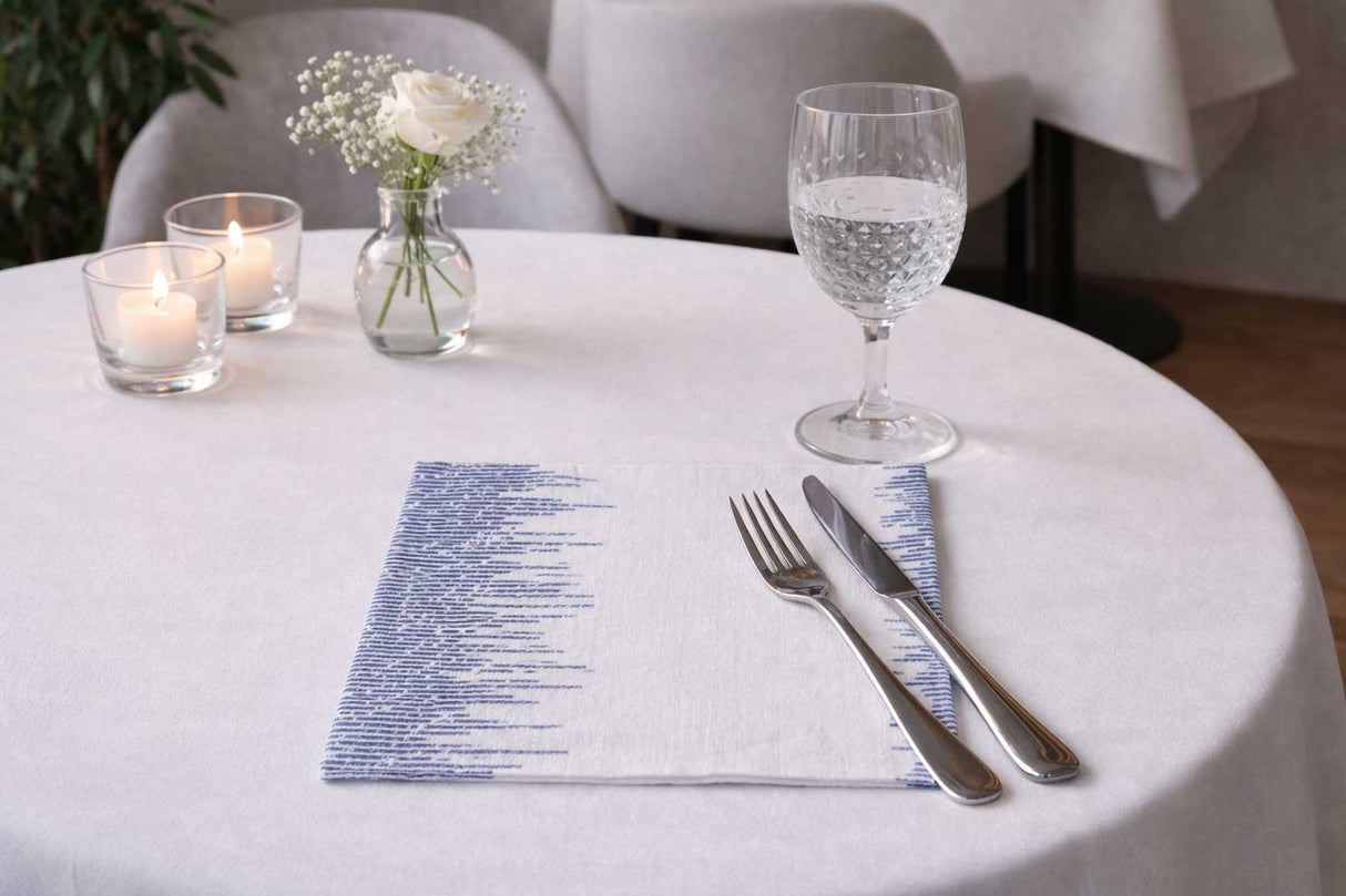 Servilleta Bambutex 48x48cm Deco. Sonora Azul, 300uds
