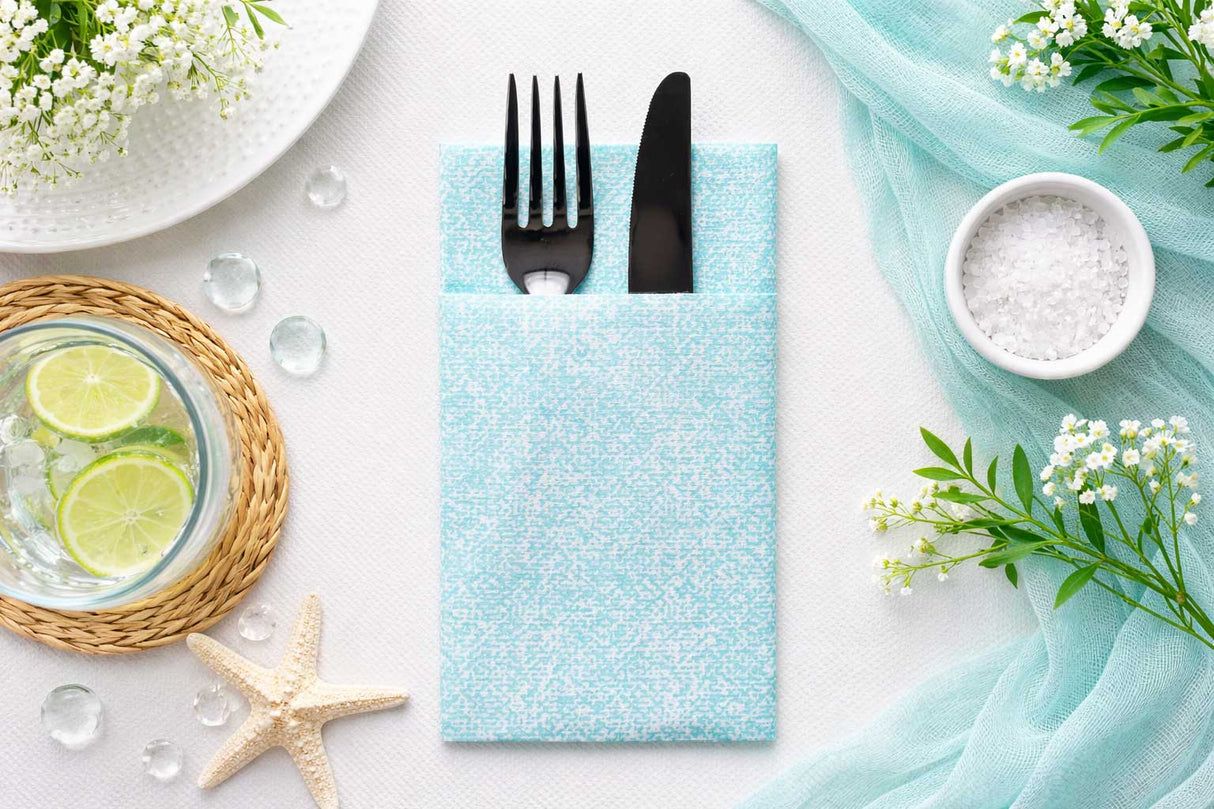 Kanguro Bambutex 40x40 400 units. Deco. Esparta TU (Turquoise)
