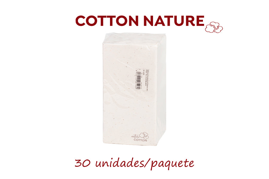 Servilleta Cotton Nature 48x48 Pleg. 1/8 360uds Blanco