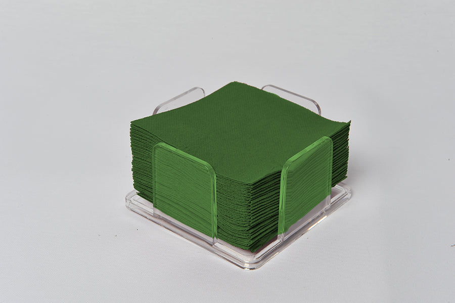 Servilletas 20x20cm Verde Cenefa, 100uds 60pq