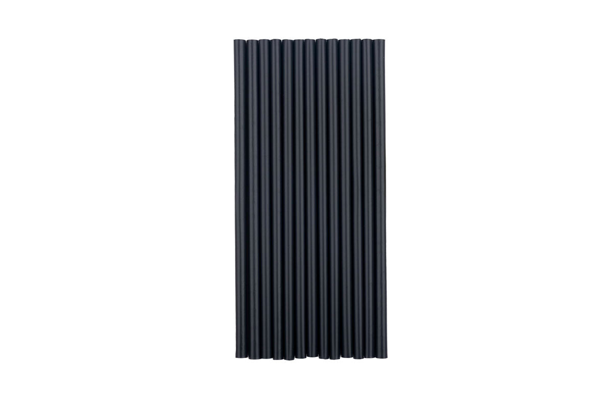 Pajita 150x8 mm PP Reutilizable Negro