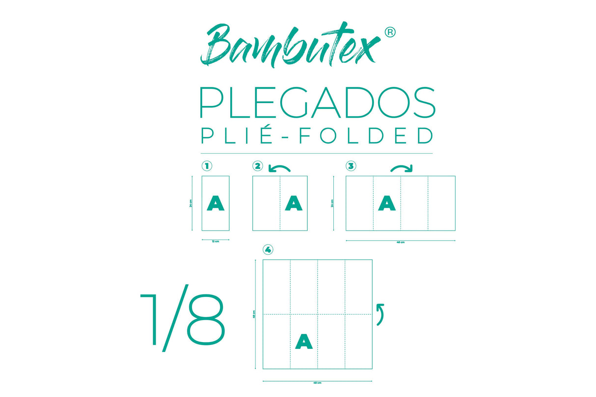Servilleta Bambutex 48x48 Plegado 1/8 L 360uds. Negro