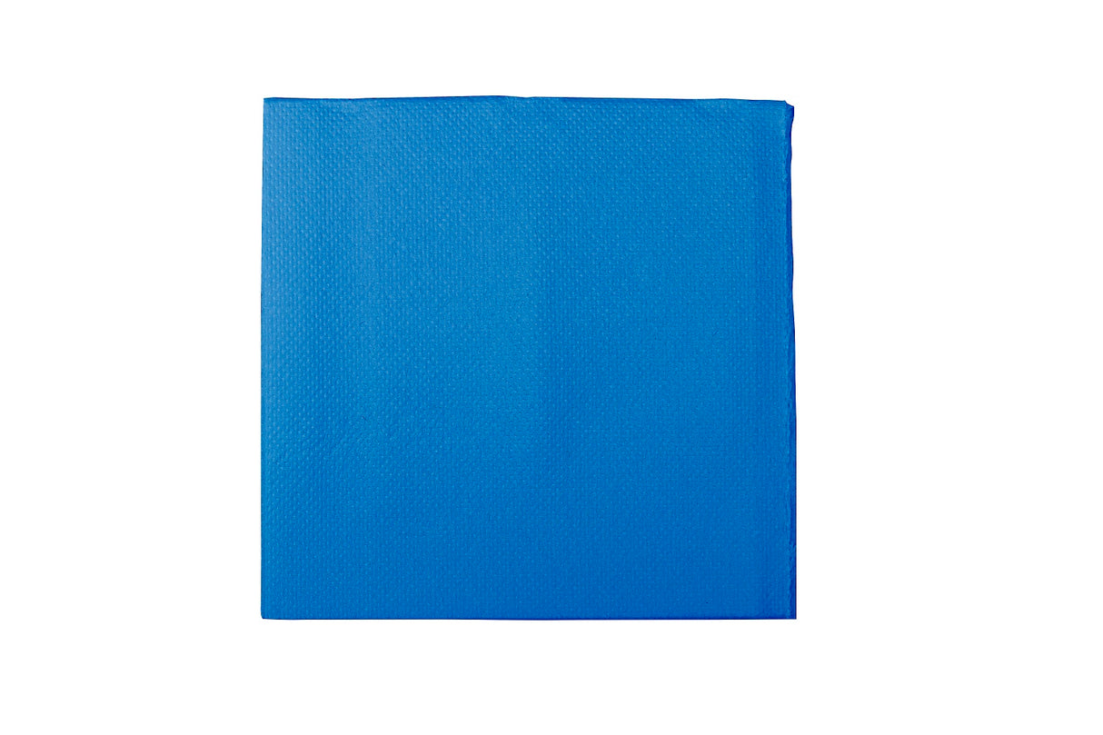 Servilletas Punta Punta 20x20cm Azul, 100uds 30pq