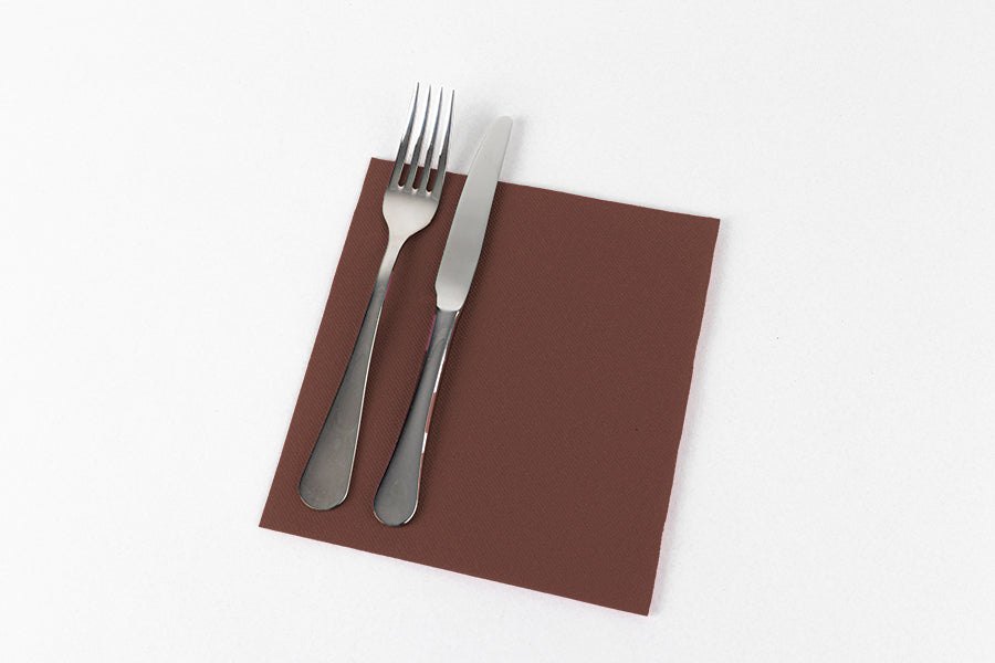 Servilleta 38x38 Punta Punta 40ud. 24paq Chocolat -Sentiment-