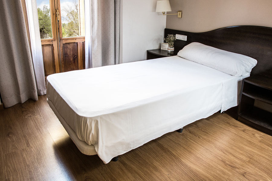 Sábana Encimera Blanca 160x290cm (100% Algodón)