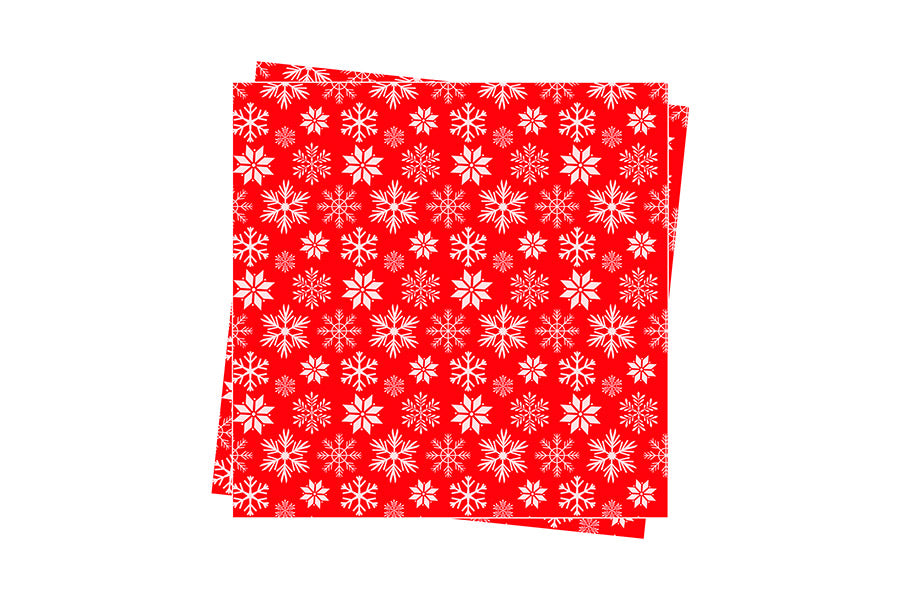 Servilleta Air Soft 40x40cm Rojo Deco. Estrellas, 300uds