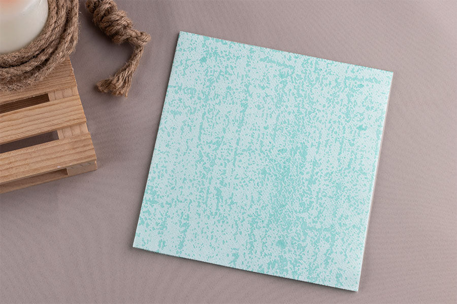 Serv. Air Soft 40x40 600 unités. Décor. Strauss Turquoise