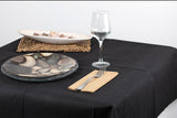 Air Soft Tablecloth 100x100 Folded 1/8, 100 units. Black