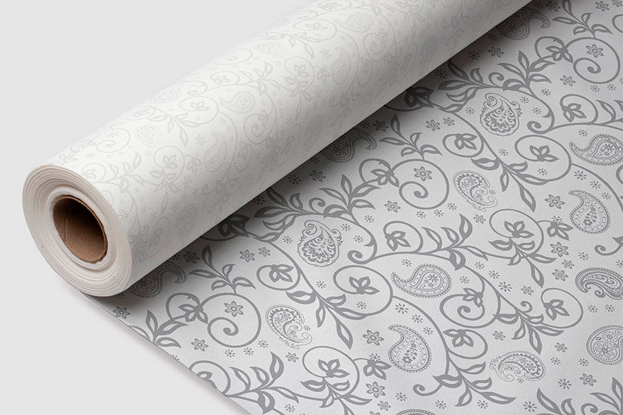 ; Rollo Air Soft 1,20x25m Déco. Cachemir Gris (Sin Precorte)
