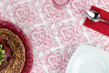 Rollo Mantel Air Soft 1,20x25m Deco. Versalles Burdeos