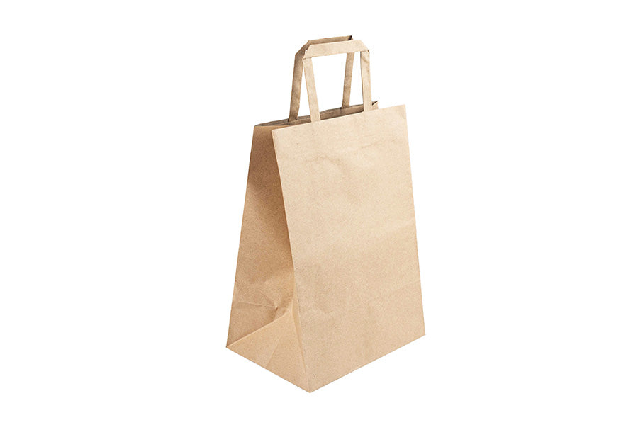 Bolsa Asa Plana Kraft 100g 24+17x34cm 250uds
