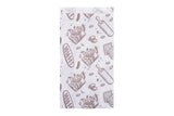 Bolsa Papel 14+7x28cm 40gr. Blanco Deco. Bakery