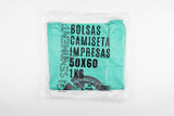 Bolsa Plástico Asa Camiseta 50x60cm 50µm Reciclada 70% Verde, 20pq x 1kg