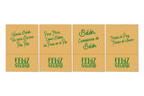 Servilletas Tissue 17x17cm Eco Nature Frase Navidad, 100uds 60pq (Tinta Verde)