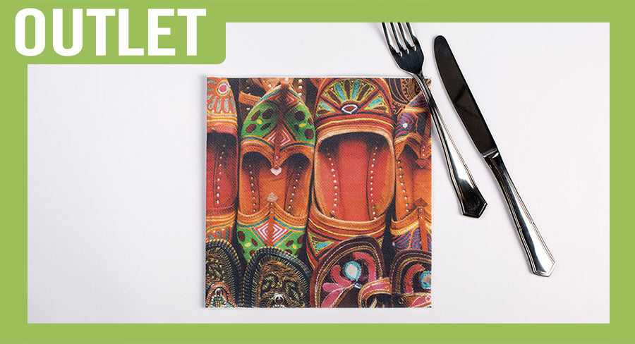 ; Servilleta Air Soft 40x40cm Imp. Digital Babuchas, 300uds