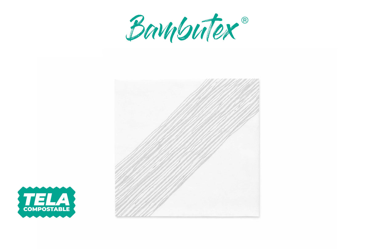 Servilleta Bambutex 40x40cm Deco. Ibiza Gris, 600uds
