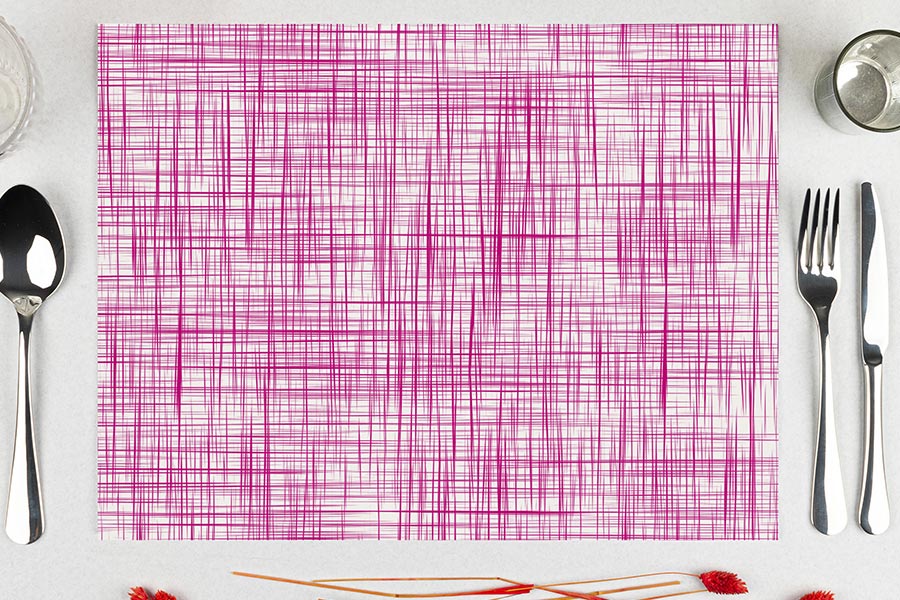 Mantel Papel 28x40,5cm 80gr Deco. Urban Magenta Impresion Offset, 500uds