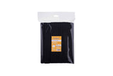 Pajita 230x8mm PP Reutilizable Negro