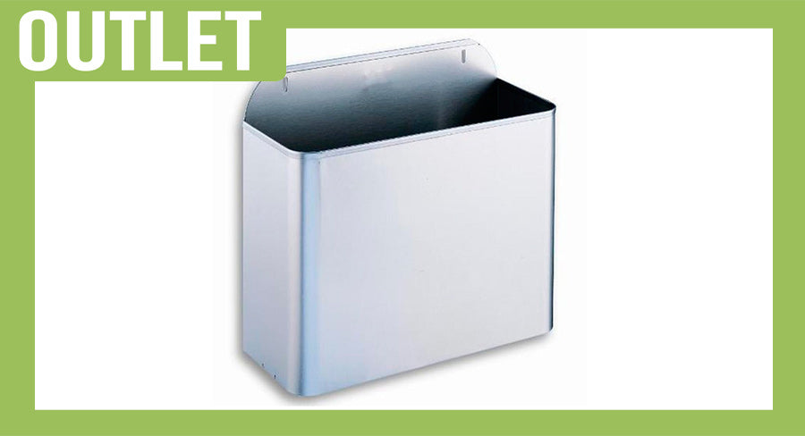 ; Papelera rectangular 10 litros Inox 304 Satinada PP10RS