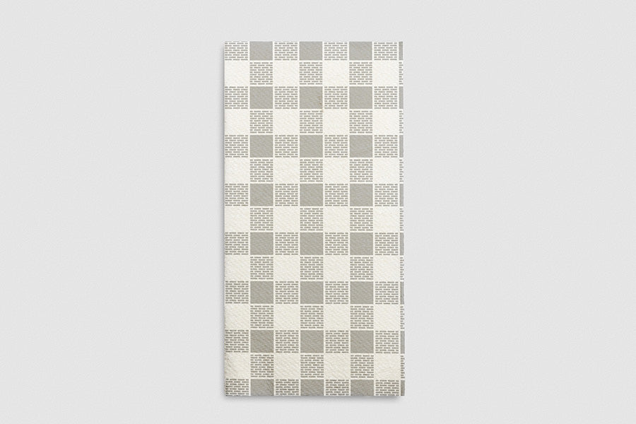 Serv. Air Soft 40x40 480 unités Pl. 1/8 Déco Vichy Gris 