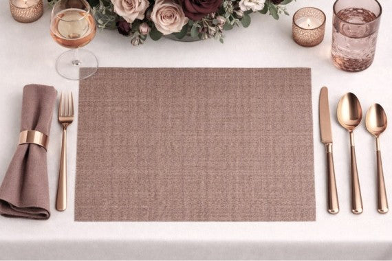 Mantel Cortado Bambulux 30x40cm Deco. Capri Terra, 250uds